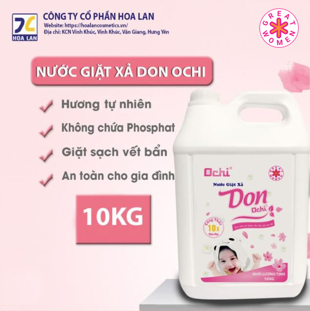 Nước giặt xả 6 in 1 Ochi 10kg