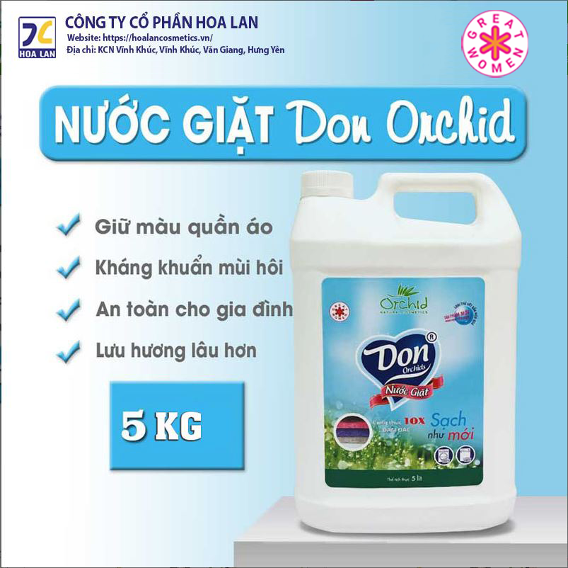 Nước giặt Don Orchid 5Kg