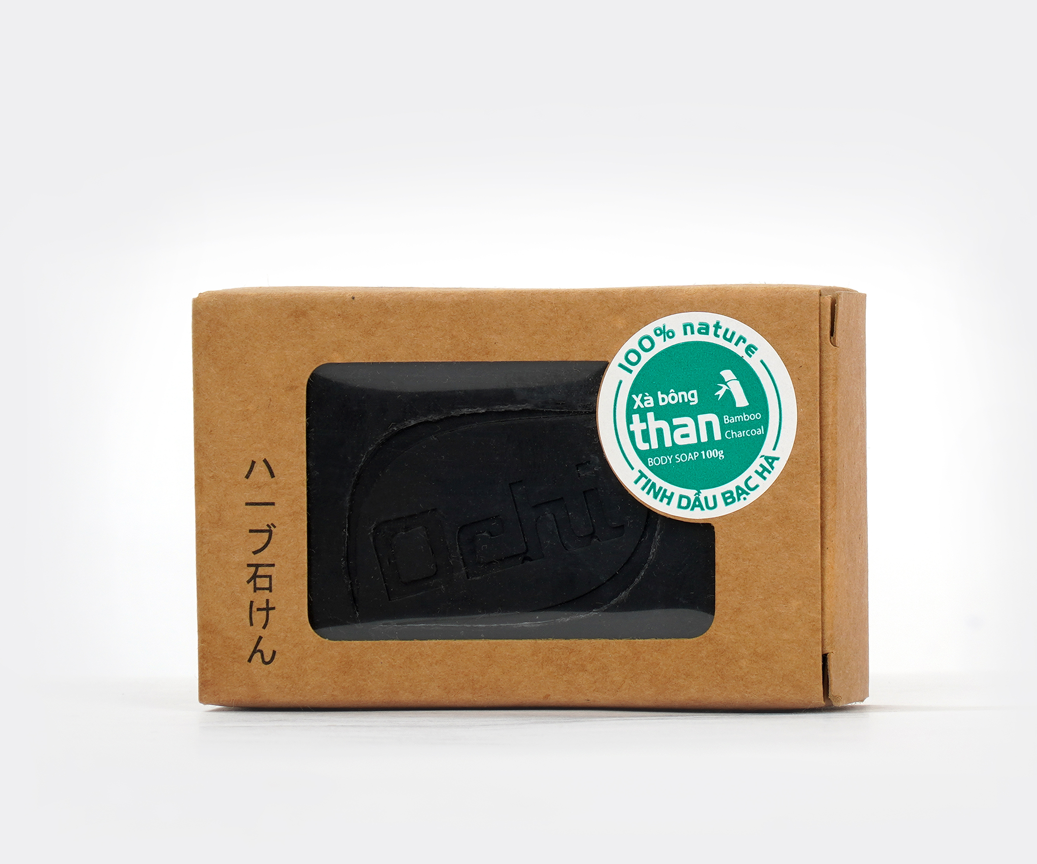 Xà bông tắm thảo dược than tre hương bạc hà