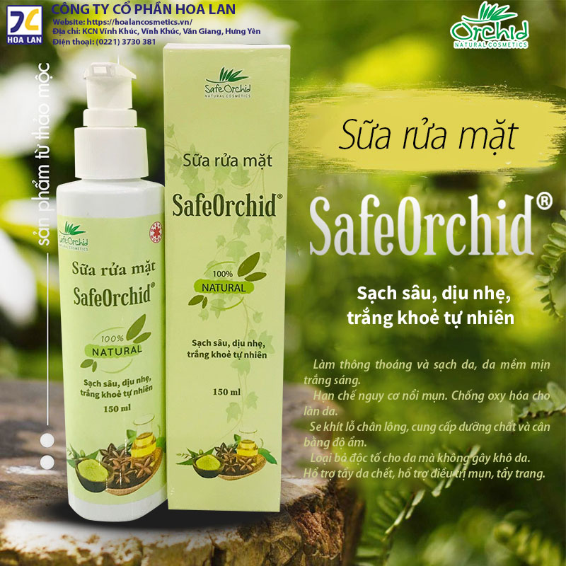 Sữa rửa mặt SafeOrchid 150ml
