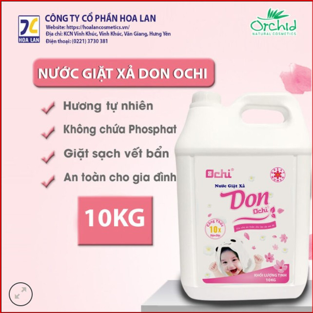 Nước giặt xả 6 in 1 Ochi 10kg