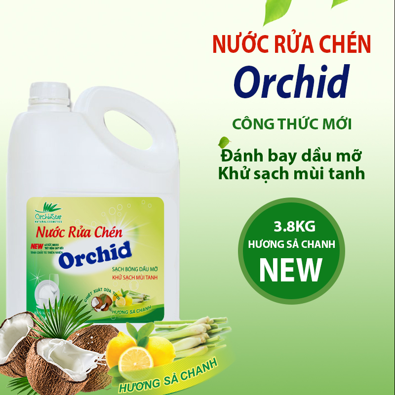 Nước rửa chén Hương Sả Chanh 3,8kg