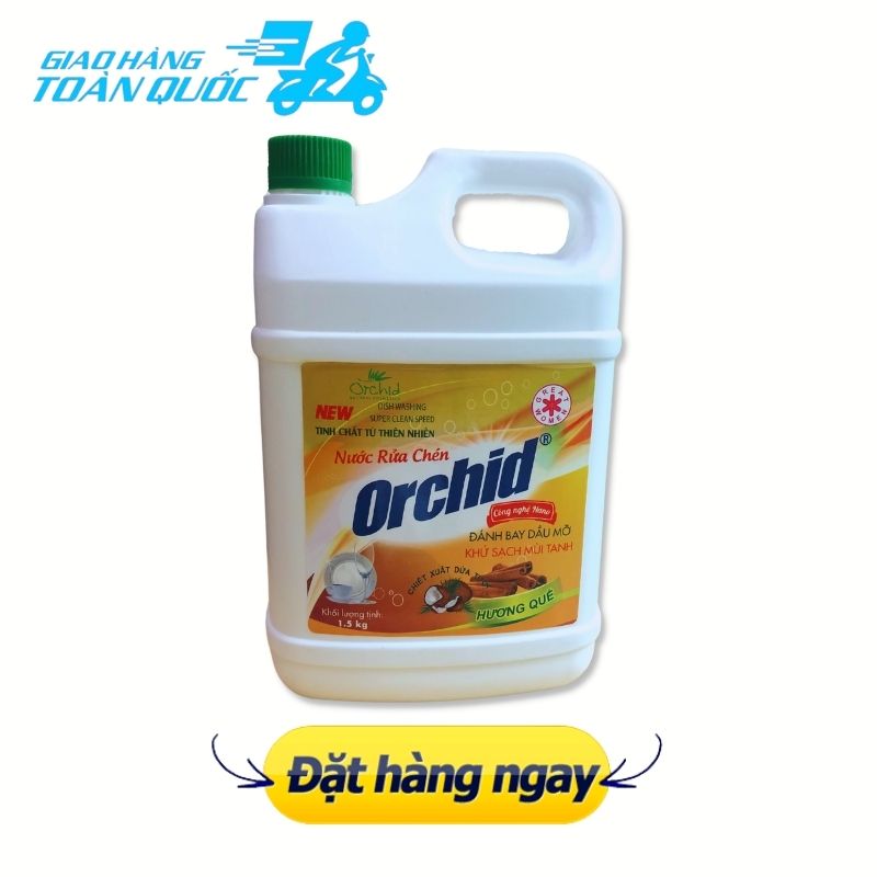 Nước rửa chén Hương Quế 1,5kg