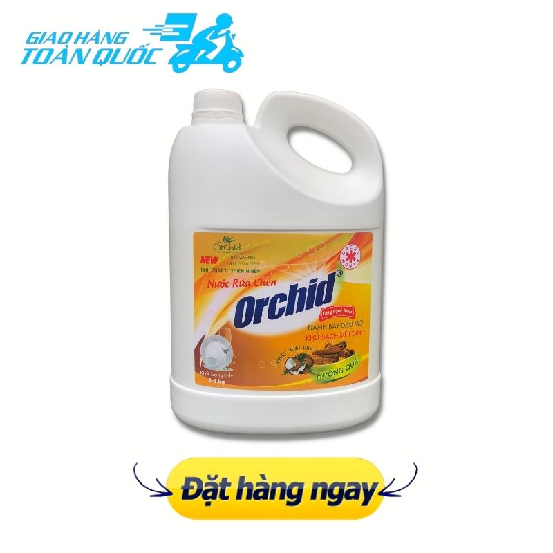 Nước rửa chén Hương Quế 3,8kg