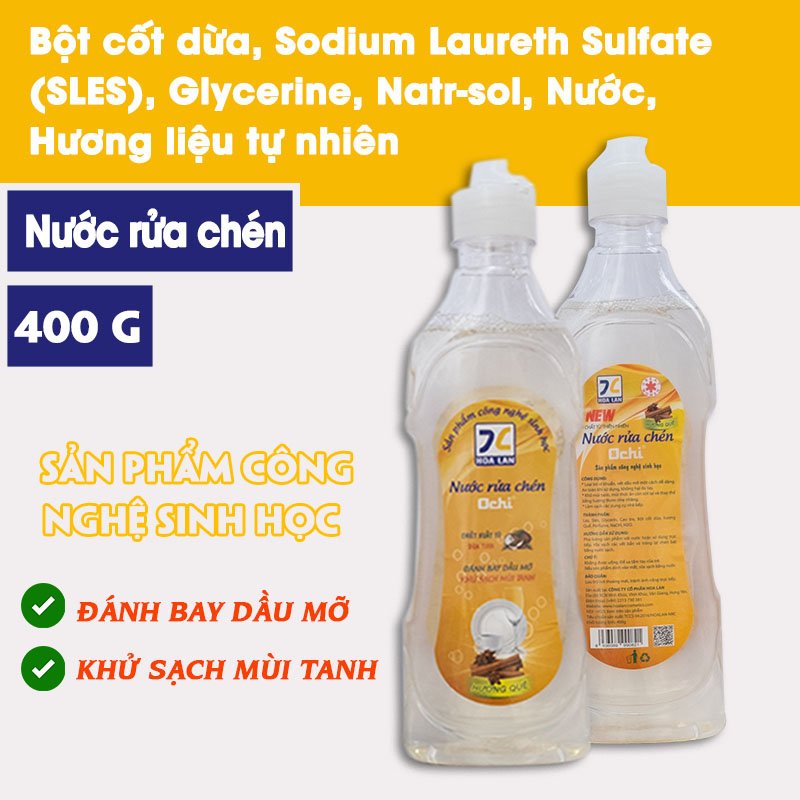 Nước rửa chén Hương Quế 400ml